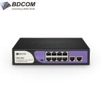 Switch Gigabit S1000-8P2F 10 Cổng VLAN/Default/CCTV mode chống sét 6KV BDCOM