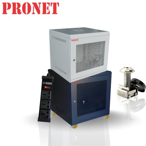 Tủ Rack 10U PR-1060DTT Treo Tường Cửa Lưới D600 H500xW540 Tải 200kg PRONET Màu Trắng