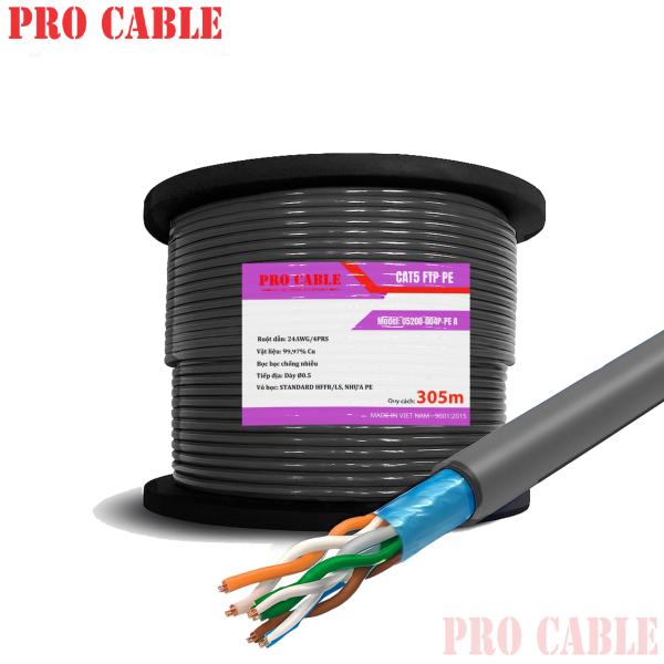 Cáp mạng Cat5 FTP PE PRO CABLE LS (Model: U5200-004P-PE A)