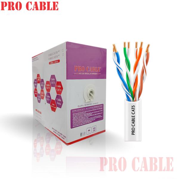 Cáp mạng Cat5 UTP Pro Cable (Model: UTP U5140-004-W1)