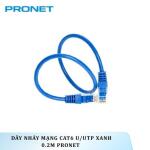 Dây nhảy mạng Cat6 U/UTP Xanh 0.2m PRONET