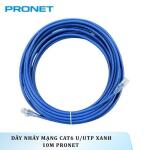 Dây nhảy mạng Cat6 U/UTP Xanh 10m PRONET