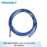 Dây nhảy mạng Cat6 U/UTP Xanh 2m PRONET