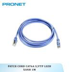 Dây nhảy mạng Cat6A S/FTP LSZH Xanh 1M PRONET