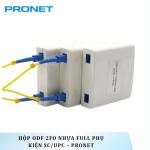 Hộp ODF 2FO Nhựa Full Phụ Kiện SC/UPC – PRONET