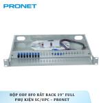 ODF 8FO bắt rack chẩn 19'' Full phụ kiện chuẩn SC/UPC (PRONET)
