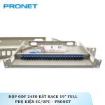 Hộp ODF 24FO Bắt Rack 19" Full Phụ Kiện SC/UPC – PRONET