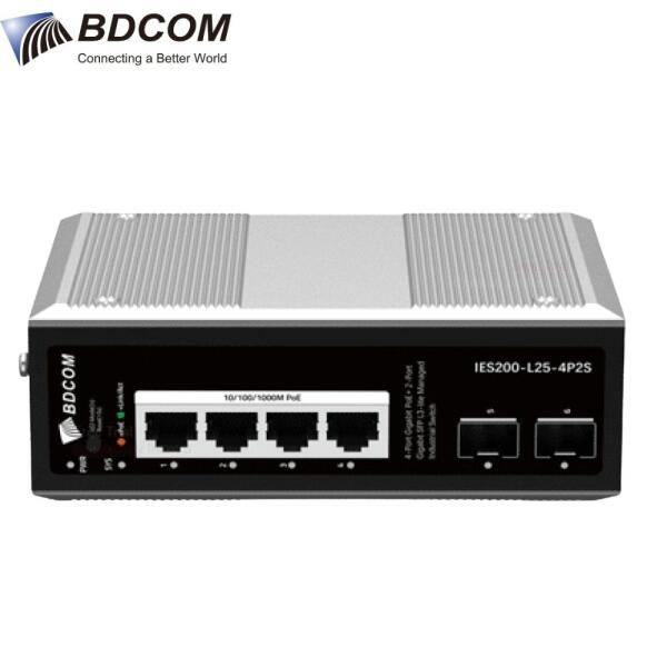 Switch Gigabit IES200-LS2040P 4 Cổng VLAN/Default/CCTV mode chống sét 6KV BDCOM