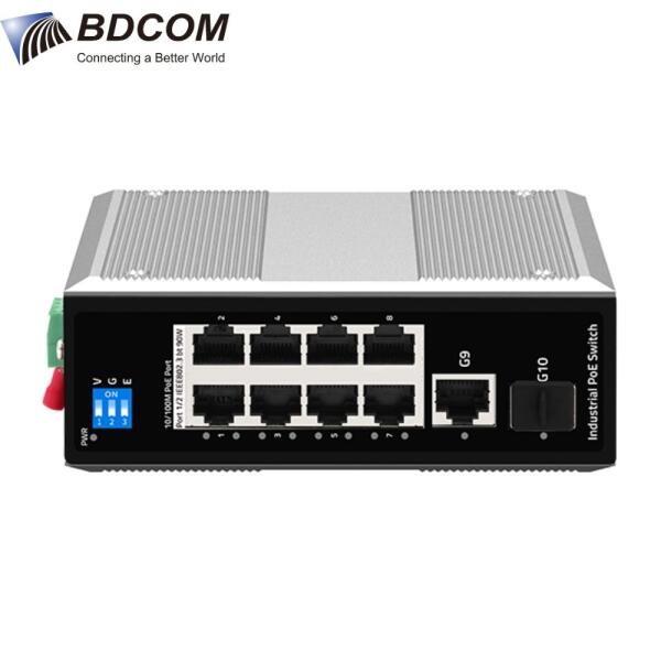 Switch Gigabit IES200-LS2080P 8 Cổng VLAN/Default/CCTV mode chống sét 6KV BDCOM