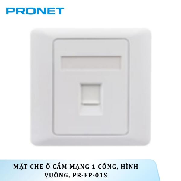 PR-FP-01S - Mặt che ổ cắm mạng 1 cổng hình vuông PRONET