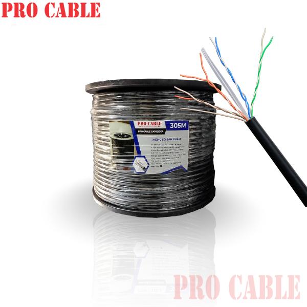 PRO-CABLE Cat6E UTP CCA 23AWG/4PRS Outdoor SS (7 x 0,33mm)