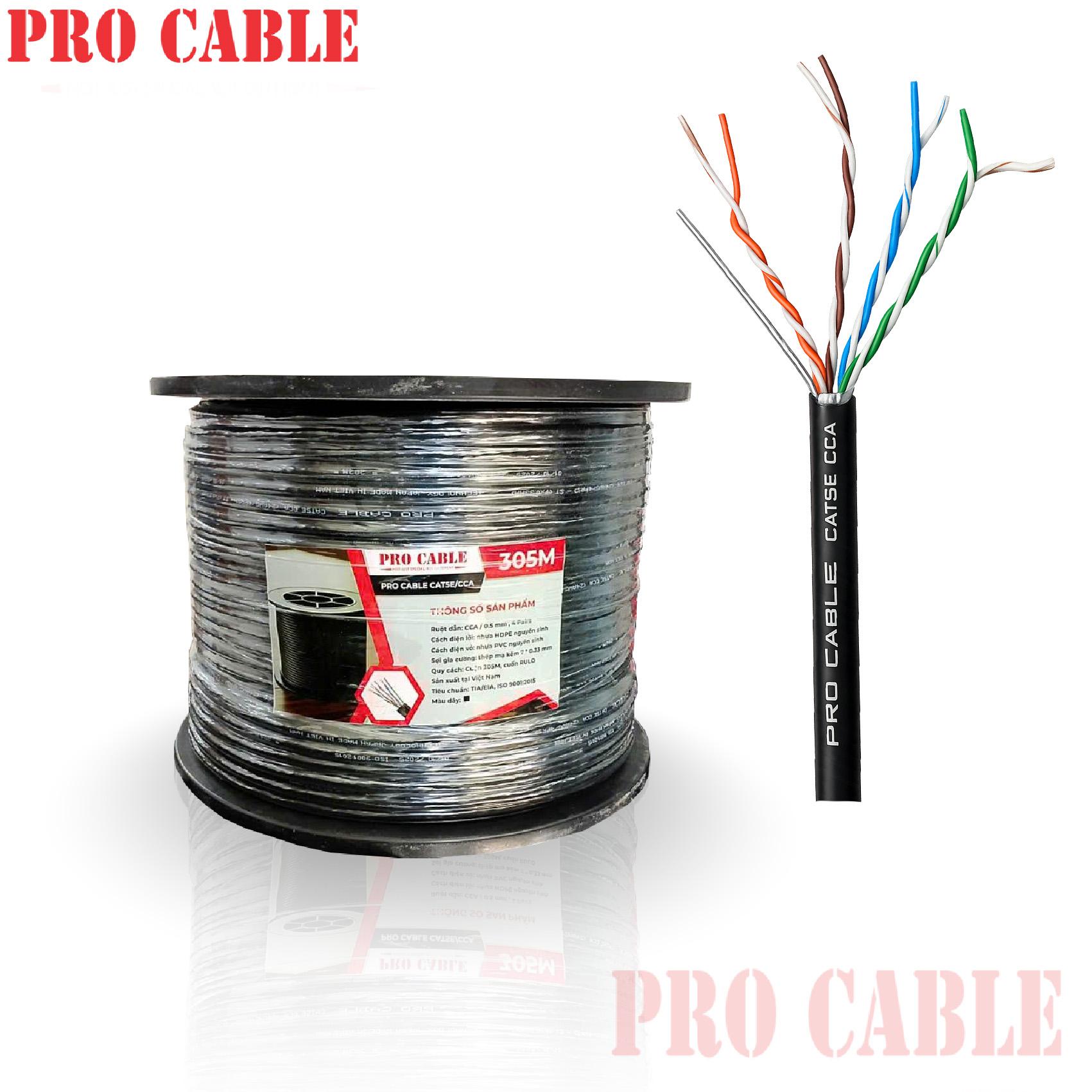 PRO-CABLE Cat5E UTP CCA  24AWG/4PRS Outdoor SS (7 x 0,33mm)