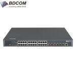 Switch Gigabit S1200-24P2G1S 24 Cổng VLAN/Default/CCTV mode chống sét 6KV BDCOM