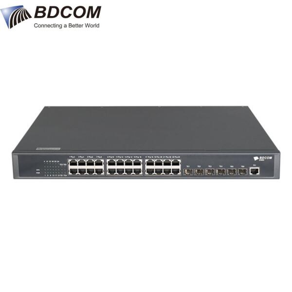 Switch Gigabit S1200-24P2G1S 24 Cổng VLAN/Default/CCTV mode chống sét 6KV BDCOM