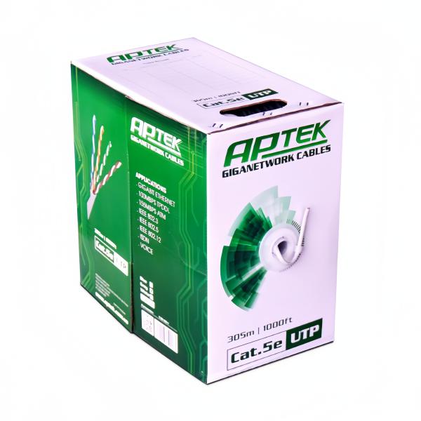 Cáp Mạng APTEK CAT5e UTP Copper 24AWG - Gigabit Ethernet, PoE, 305m