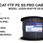 Cáp mạng PRO CABLE Cat5 FTP PE  Có Thép Gia Cường| U5200-004P-PE B Chính Hãng