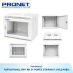 Tủ Rack 6U D400 Treo Tường PRONET PR-0640D – Cửa Lưới, Rack 19 Inch