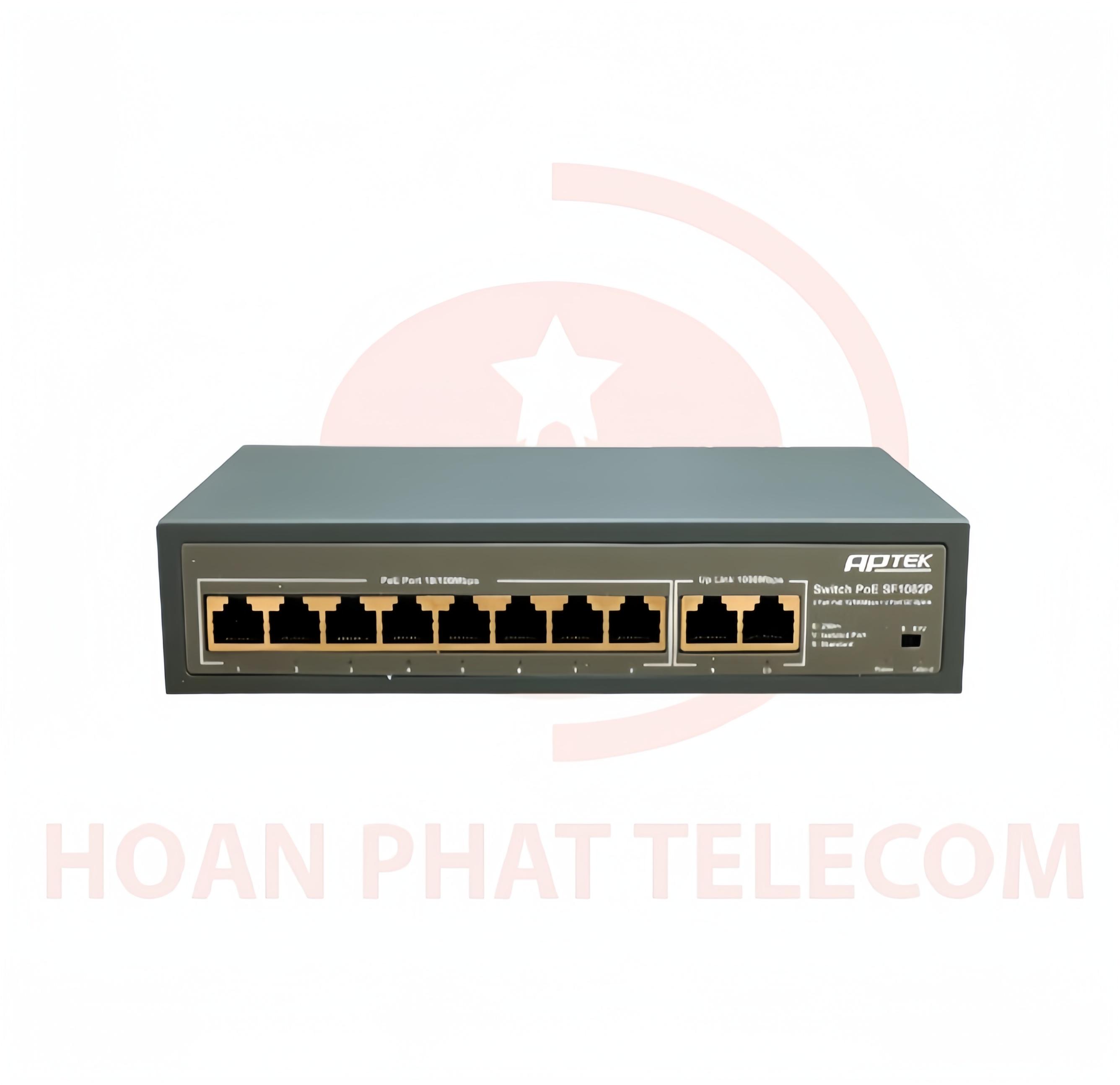 APTEK SF1082P - Switch 8 port PoE