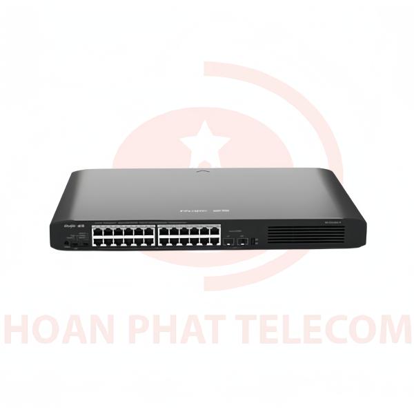 Switch POE 24 cổng RUIJIE RG-ES126G-P-L/ PoE 24 cổng 10/100/1000BASE-T