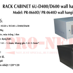 TỦ RACK 6U-D600 (TREO TƯỜNG, MÀU TRẮNG, CAMERA) Mặt cửa lưới/ Giá rẻ