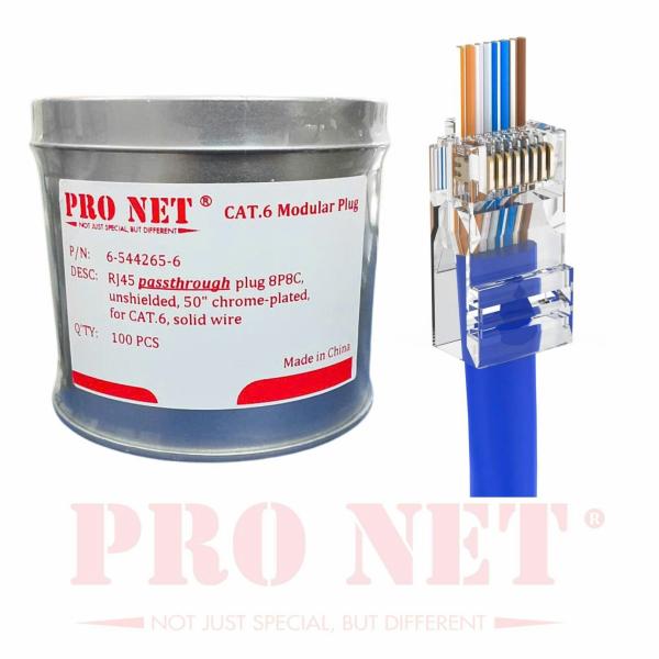 Hạt mạng xuyên thấu Cat6 PRO NET mạ crom