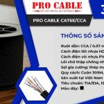 PRO-CABLE Cat6E UTP CCA 23AWG/4PRS Outdoor SS (7 x 0,33mm)