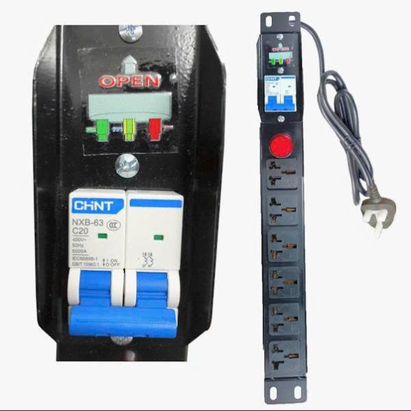 PDU 6 lỗ 20A, MCCP, rack 19'' PRONET