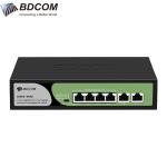 Switch Gigabit S1500-4P2G 5 Cổng VLAN/Default/CCTV mode chống sét 6KV BDCOM