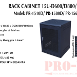 Tủ Rack 15U Pro Net D1000 | Chuẩn 19” | Văn Phòng & Camera