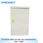 Tủ ngoài trời có mái che 60x40x20cm, tôn 1.0mm PRONET