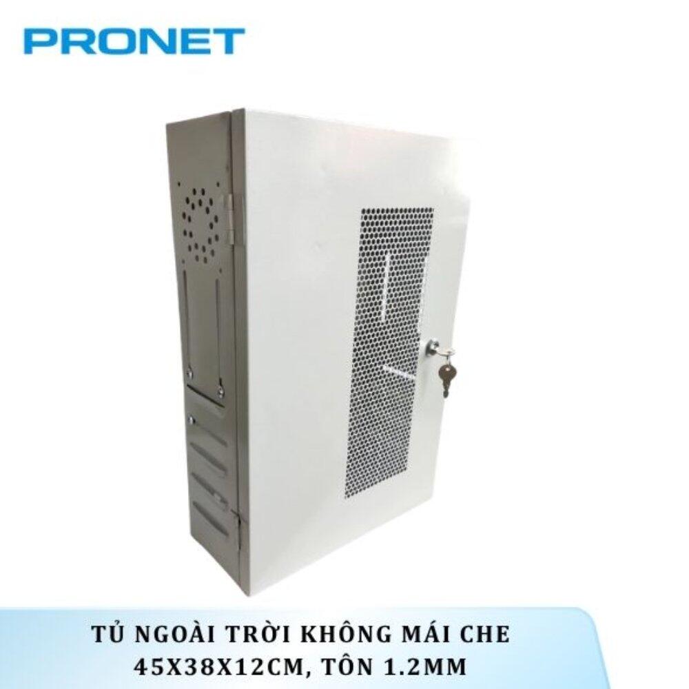 Tủ ngoài trời không mái che 45x38x12cm, tôn 1.2mm PRONET