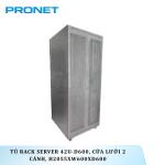 Tủ Rack 42U PR-4206CB D600 H2055xW600 PRONET 2 cánh màu đen
