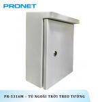 Tủ đầu ghi ngoài trời 50x38x16cm, có mái che chống nước PRONET