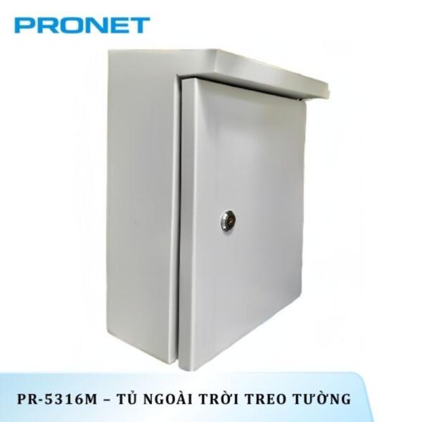 Tủ đầu ghi ngoài trời 50x38x16cm, có mái che chống nước PRONET